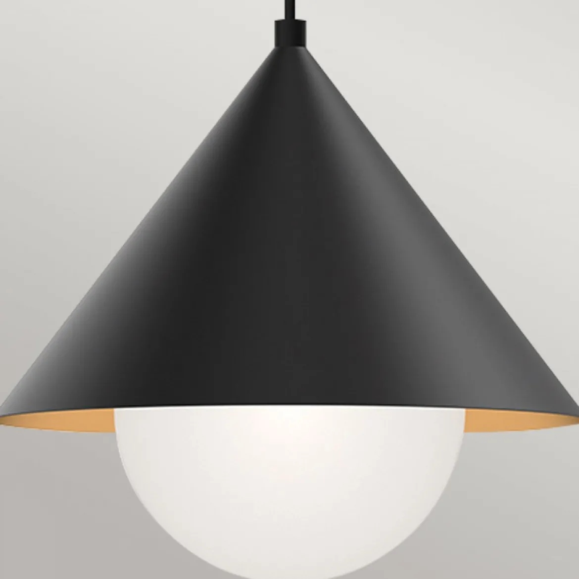 Elstead Lighting Remyck Pendelleuchte 1-flammig Schwarz