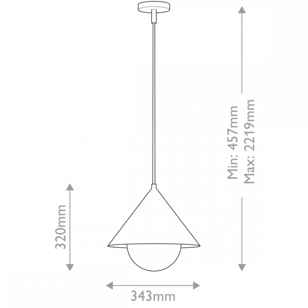 Elstead Lighting Remyck Pendelleuchte 1-flammig Schwarz