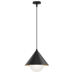 Elstead Lighting Remyck Pendelleuchte 1-flammig Schwarz