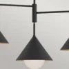 Elstead Lighting Remyck Pendelleuchte 3-flammig Schwarz