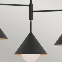 Elstead Lighting Remyck Pendelleuchte 3-flammig Schwarz