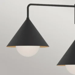 Elstead Lighting Remyck Pendelleuchte 3-flammig Schwarz