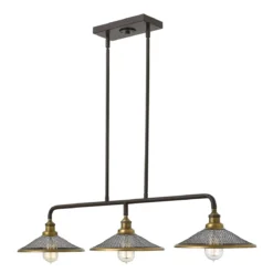 Elstead Lighting Rigby 3-Light Pendelleuchte Bronze 3-flammig E27 102cm
