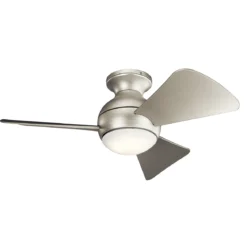 Elstead Lighting Sola Deckenventilator LED nickel gebürstet