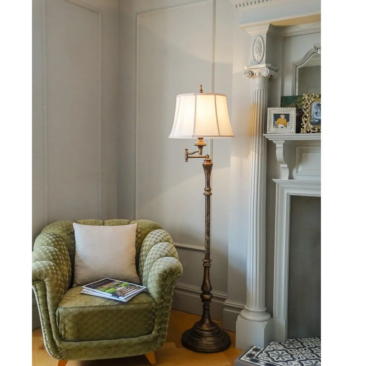 Elstead Lighting South Gibson 1-Light Stehleuchte 1-flammig E27