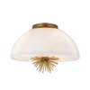 Elstead Lighting Staring Decken-oder Pendelleuchte 3-flammig Gold Opal E14