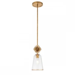 Elstead Lighting Staring Pendelleuchte 1-flammig Gold Transparent E27