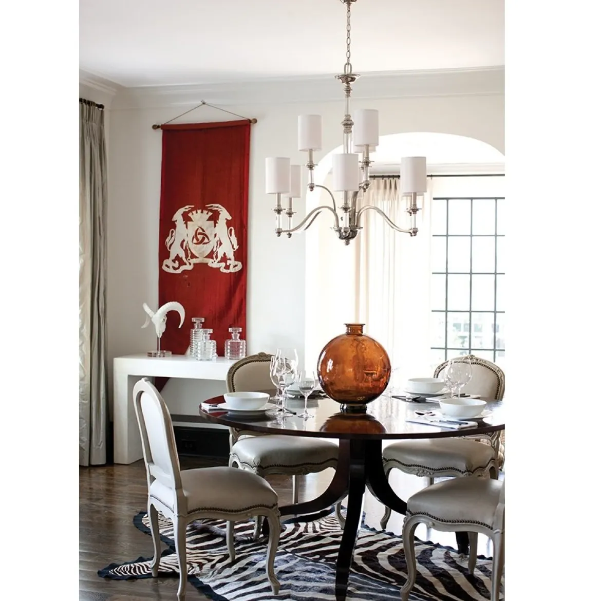 Elstead Lighting Sussex 5-Light Kronleuchter Nickel gebürstet 5-flammig E14