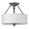 Elstead Lighting Sussex 3-Light Deckenleuchte Nickel gebürstet 3-flammig E27