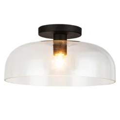 Elstead Lighting Sylvia Deckenleuchte 1-flammig Schwarz