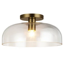 Elstead Lighting Sylvia Deckenleuchte 1-flammig Gebürstetes Gold