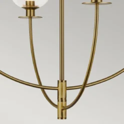 Elstead Lighting Sylvia Kronleuchter 4-flammig Gebürstetes Gold