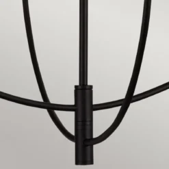 Elstead Lighting Sylvia Kronleuchter 4-flammig Schwarz