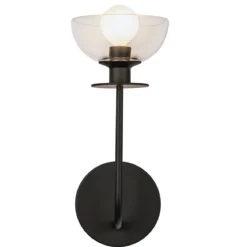 Elstead Lighting Sylvia Wandleuchte 1-flammig Schwarz