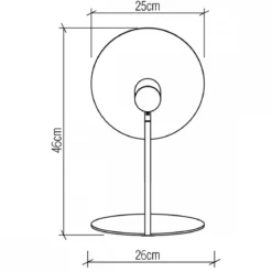 Elstead Lighting Tischleuchte DOT Naturholzfurnier GU10