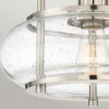 Elstead Lighting Trilogy Deckenleuchte Small Semi-Flush 1-Light Nickel Glas 305mm E27