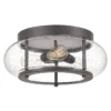 Elstead Lighting Trilogy Deckenleuchte 3-Light Bronze Glas 406mm E27
