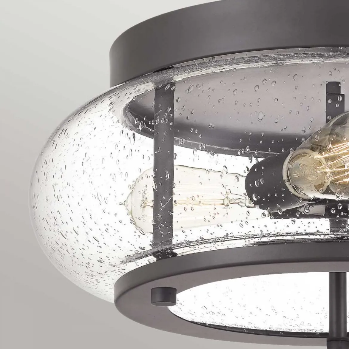 Elstead Lighting Trilogy Deckenleuchte 3-Light Bronze Glas 406mm E27