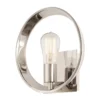 Elstead Lighting Uptown Theatre Row 1-Light Wandleuchte Silber 1-flammig E27