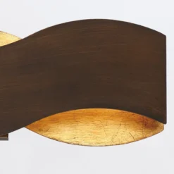 Elstead Lighting Wandleuchte VAUGHAN Bronze und Gold 3000K