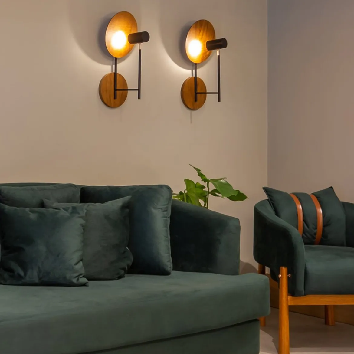Elstead Lighting Wandleuchte DOT Naturholzfurnier GU10