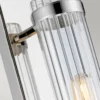 Elstead Lighting Wellington Wandleuchte 1-Light Chrom poliert Klarglas E27