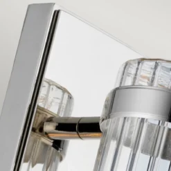 Elstead Lighting Wellington Wandleuchte 1-Light Chrom poliert Klarglas E27