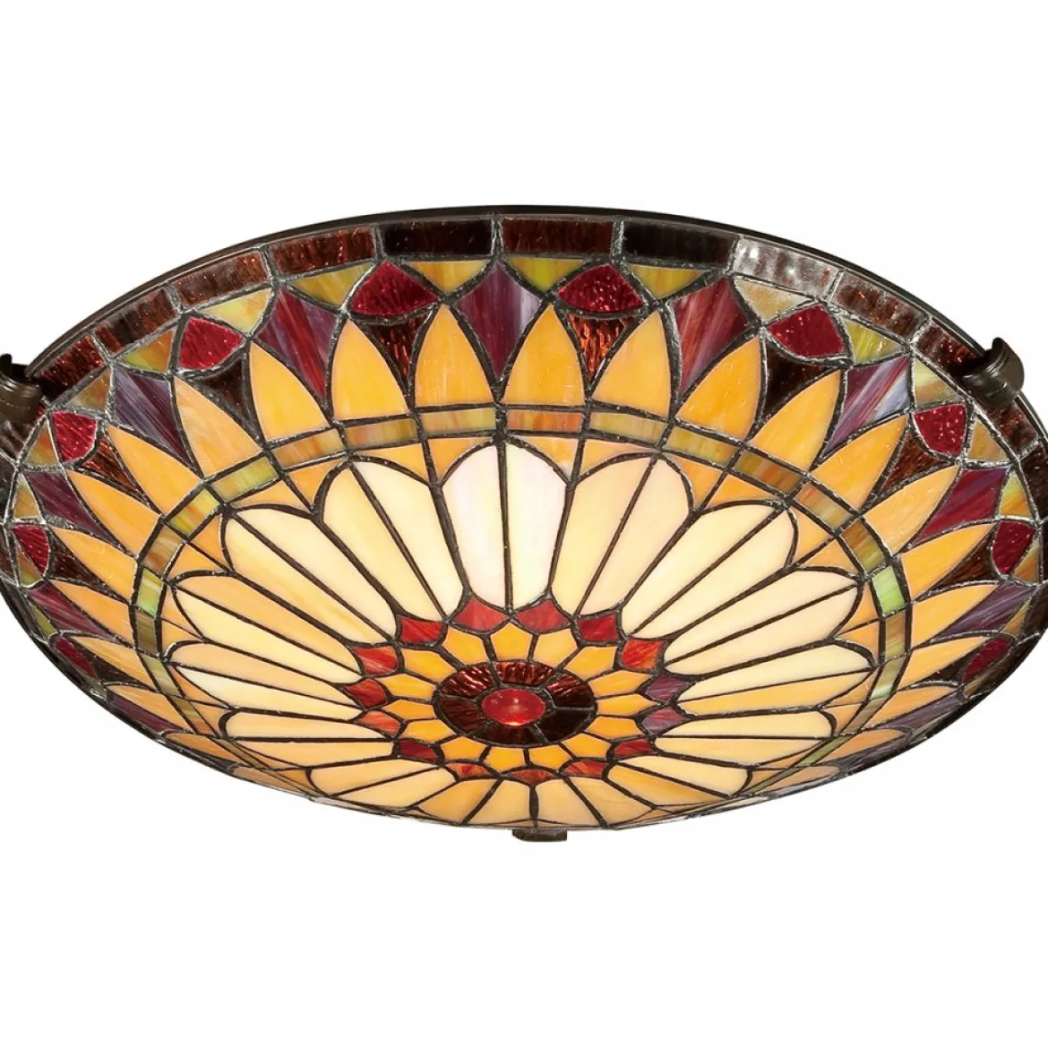 Elstead Lighting West End Deckenleuchte 2-Light Tiffany-Stil Bronze E27