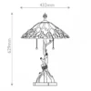 Elstead Lighting Whispering Tischlampe im Tiffany-Stil Bronze cremeweiß