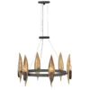 Elstead Lighting Willow Kronleuchter 6-Light E14 Schwarz Gold