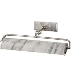 Elstead Lighting Winchfield Bilderleuchte Medium 2-Light Messing antik Marmoreffekt 45cm