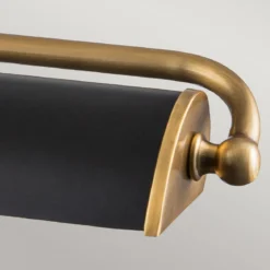 Elstead Lighting Winchfield Bilderleuchte Large 4-Light Messing antik Schwarz matt 70cm