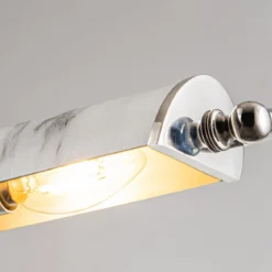 Elstead Lighting Winchfield Bilderleuchte Large 4-Light Messing antik Marmoreffekt 70cm