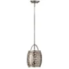 Elstead Lighting Zara 1-Light Mini Pendelleuchte 1-flammig stahl gebürstet