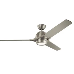 Elstead Lighting Zeus Deckenventilator LED nickel gebürstet
