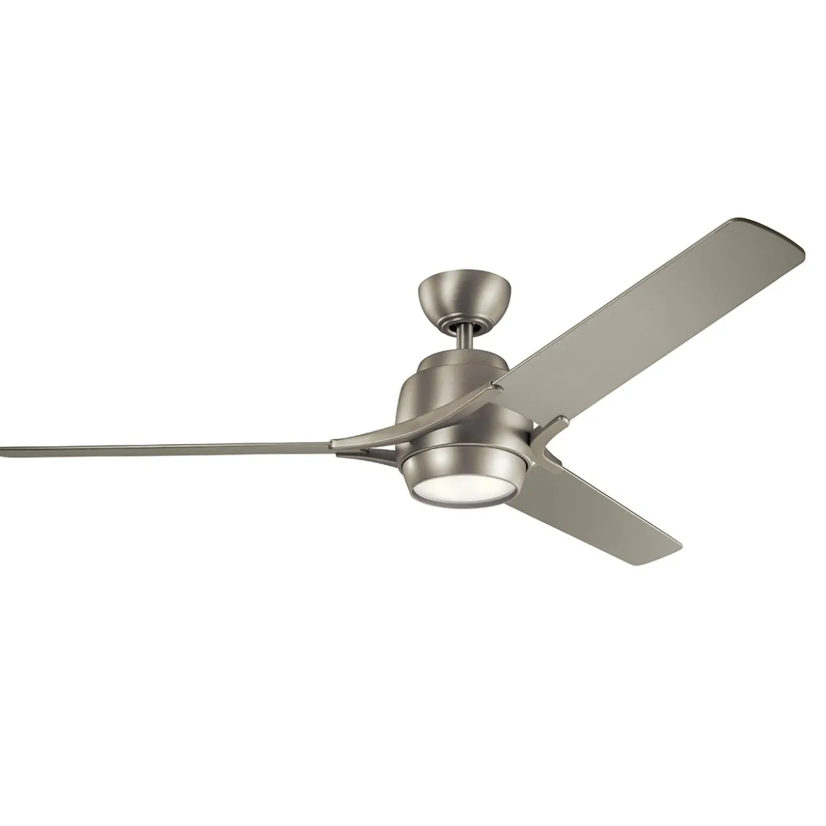 Elstead Lighting Zeus Deckenventilator LED nickel gebürstet