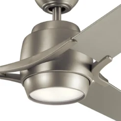 Elstead Lighting Zeus Deckenventilator LED nickel gebürstet