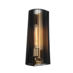 Elstead Linara 1-flammige Wandleuchte schwarz messing