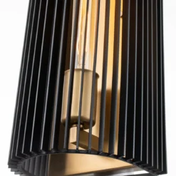 Elstead Linara 1-flammige Wandleuchte schwarz messing