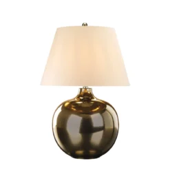 Elstead Ottoman Tischleuchte bronze Lampenschirm elfenbeinfarben E27
