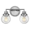Elstead Poppy Wandleuchte 2-flammig Chrom E27 IP44