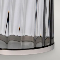 Elstead Reno Tischlampe Rauch Nickel poliert 60cm