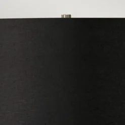 Elstead Ripple Tischlampe 1-flammig weiß Lampenschirm schwarz E27