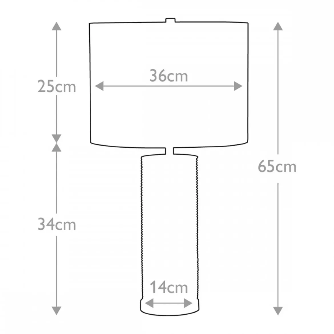 Elstead Ripple Tischlampe 1-flammig weiß Lampenschirm schwarz E27