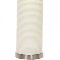 Elstead Ripple Tischlampe 1-flammig Weiß E27