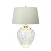 Elstead Samara Tischlampe klein Klar Schirm hellgrün 72cm