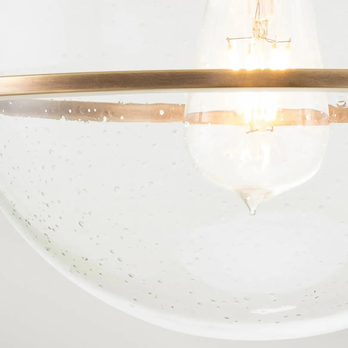 Elstead Somerset Deckenleuchte 1-flammig Messing klar 28cm E27