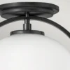 Elstead Somerset Deckenleuchte 1-flammig schwarz opal 28cm E27