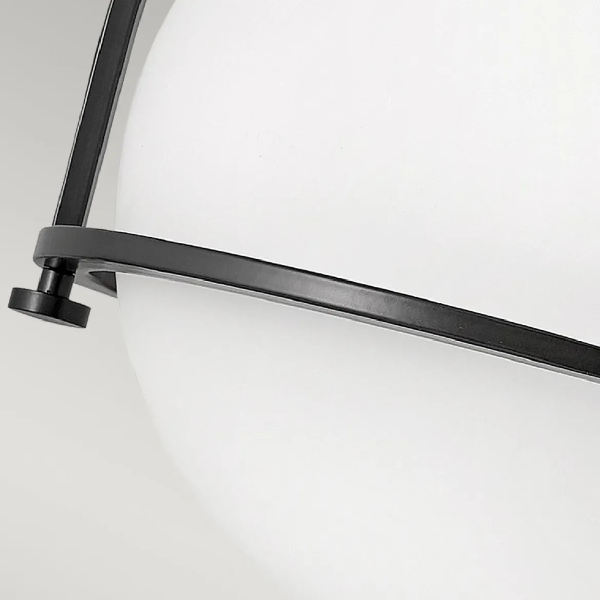 Elstead Somerset Deckenleuchte 1-flammig schwarz opal 28cm E27
