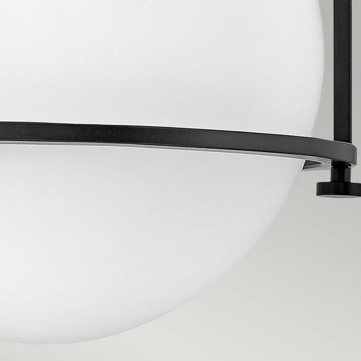 Elstead Somerset Deckenleuchte 1-flammig schwarz opal 28cm E27